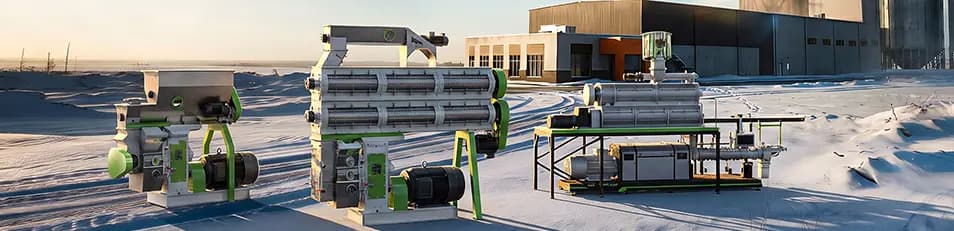 A range of heavy duty animal feed pelleting machines suitable for various climate conditions