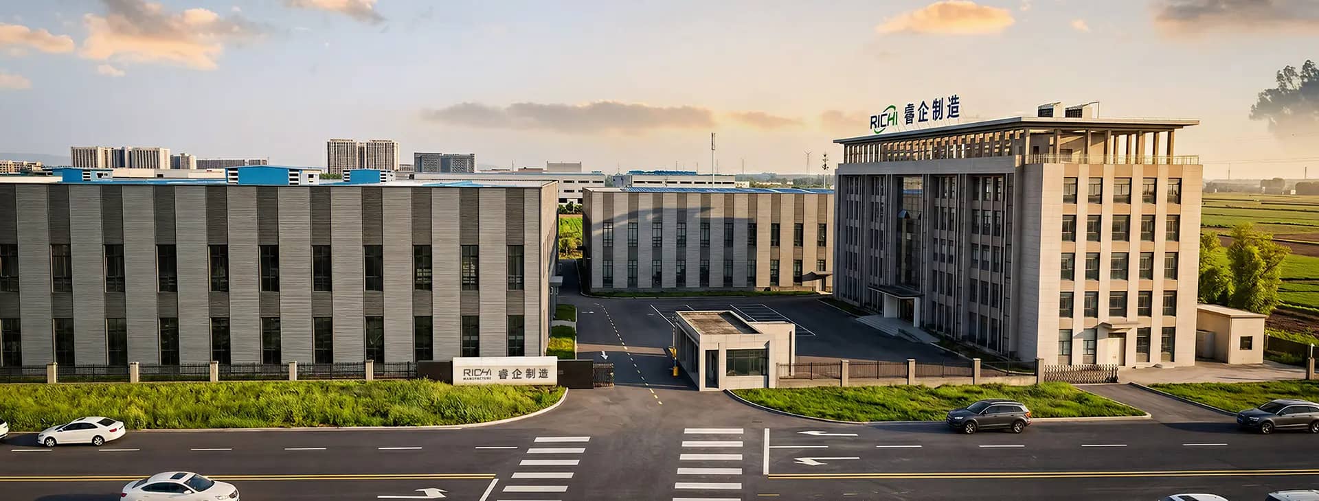 RICHI Machinery industrial manufacturing plant and headquarters panorama in China