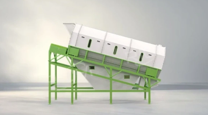raw material cleaning section