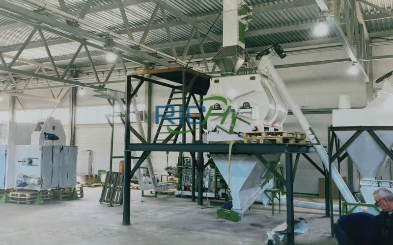 Mexico shrimp tilapia chicken feed line
