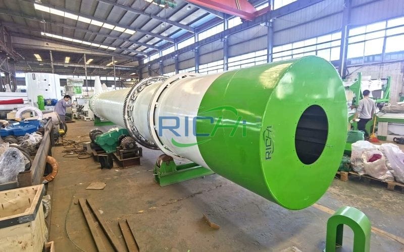 wood sawdust rotary dryer in Russia