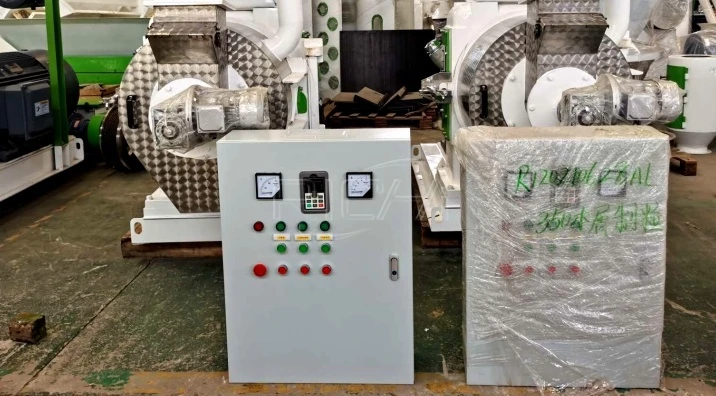 sistema de control de una máquina de pellets de biomasa