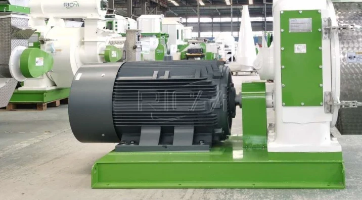 Máquina de pellets de biomasa con motor Siemens