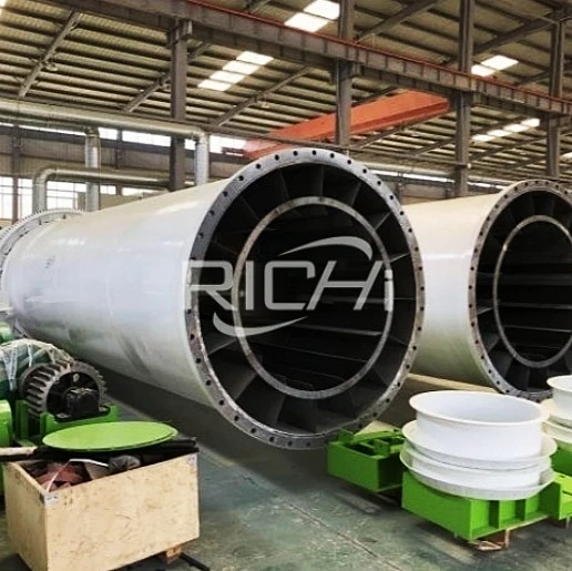 biomass rotary dryer heating system