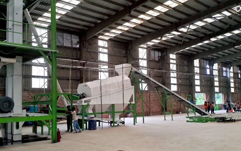Proyecto de tamiz de limpieza de tambores en Vietnam