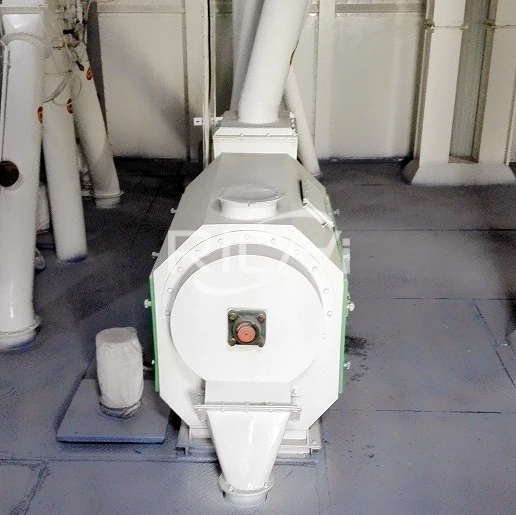 powder cleaning sieve inlet