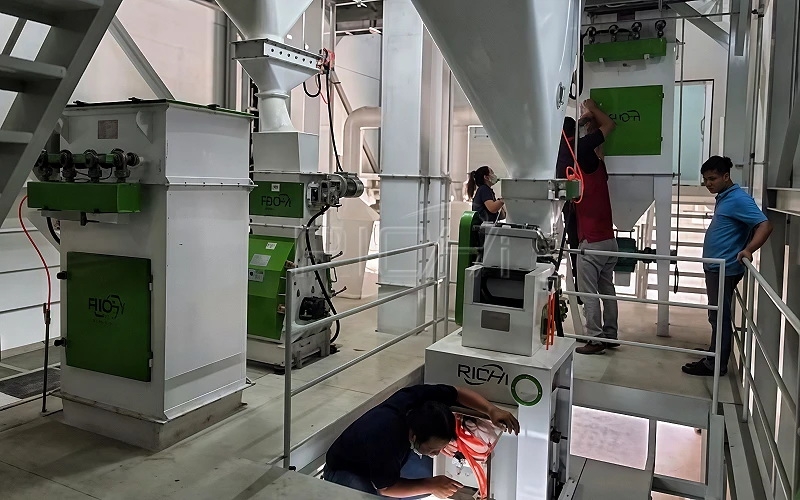 Máquina de filtrado por sacos con impulsos en Tailandia