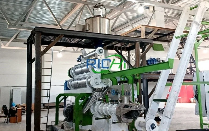 shrimp tilapia chicken feed line in mexico