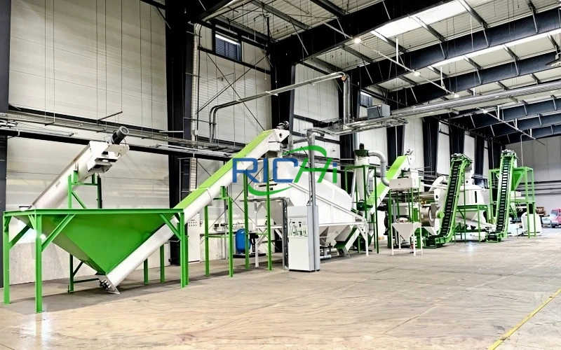 straw and cow manure mixed pellet production line in the usa