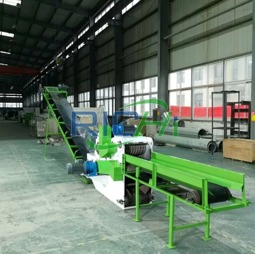 wood chipper machine feeding mechanism
