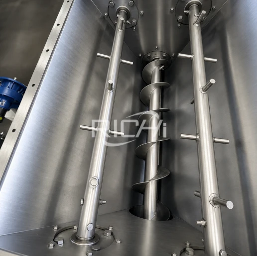 alfalfa pellet mill anti bridging hopper
