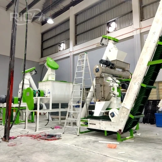 goat feed pellet making machine in large scale livestock farm