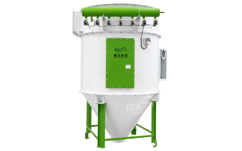 corn stalk pellet production pulse dust collector