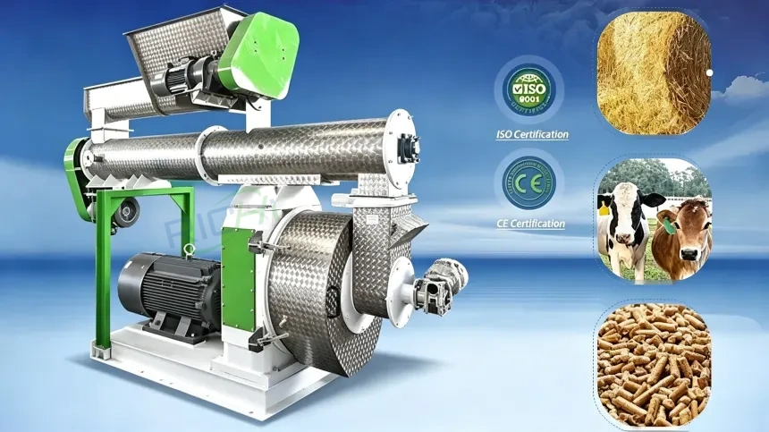 cattle feed pellet mill working principle video