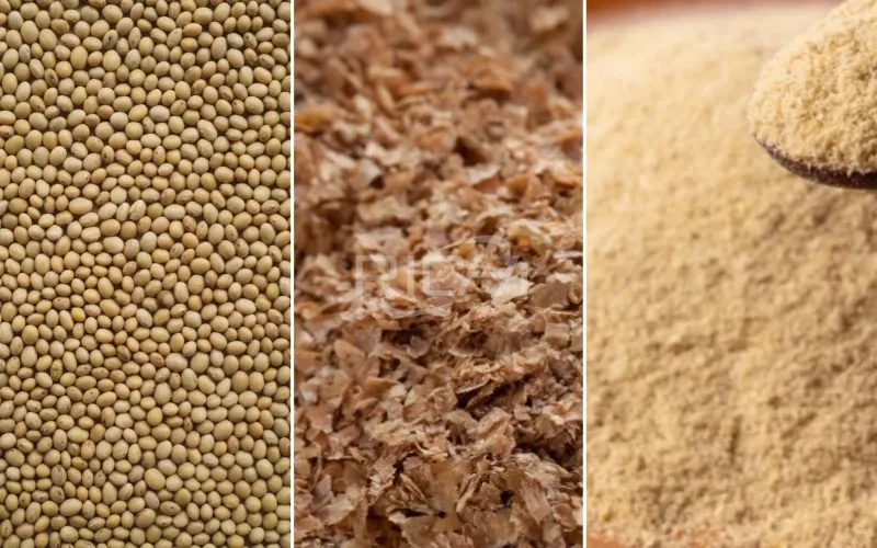 soybean meal wheat bran rice bran