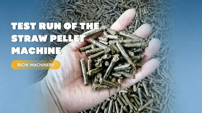 straw pellet machine operation video